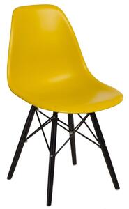 Krzesło P016W PP black/żółty