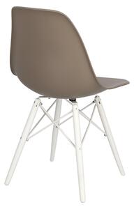 Krzesło P016W PP white/beżowy ciemny
