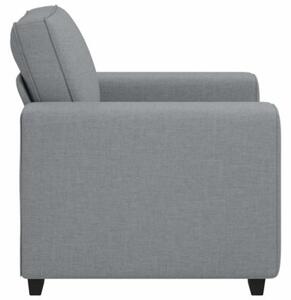 Sofa fotel jasnoszary 100x77x82 cm tkanina