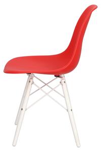 Krzesło P016W PP white/czerwony