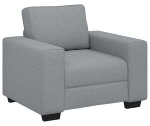 Sofa fotel jasnoszary 100x77x82 cm tkanina