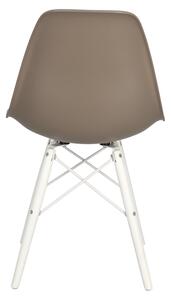 Krzesło P016W PP white/beżowy ciemny