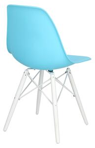 Krzesło P016W PP white/niebieski