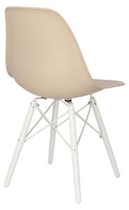 Krzesło P016W PP white/beżowy
