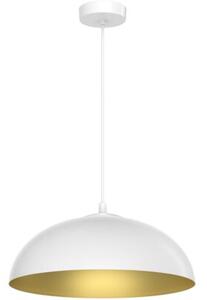 Lampa wisząca Light Home LH Misa 1xE27 klosz 37cm biały/złoty