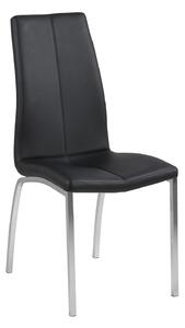 Krzesło Asama czarne tapicerowane
