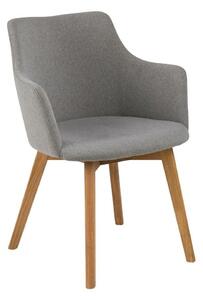 Krzesło Bella Light Grey tapicerowane