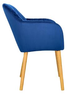 Krzesło Emilia Velvet niebieskie tapicerowane