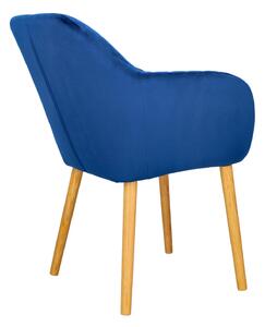 Krzesło Emilia Velvet niebieskie tapicerowane