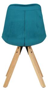 Krzesło Dima VIC zielone tapicerowane