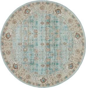 Okrągły ręcznie tkany dywan szenilowy Rimini
