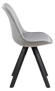 Krzesło Dima light grey/black tapicerowane
