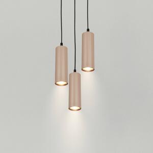 Briloner Lampa wisząca Ida, możliwość ściemniania, kremowy / amber, kuchnia, metal, nowoczesny