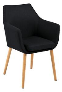 Krzesło Nora Antracyt tapicerowane