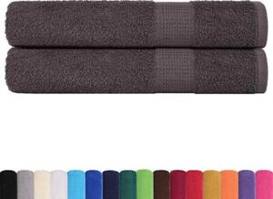Ręczniki do sauny, frogn, 2 szt., antracyt, 80x200 cm, 360 g/m²