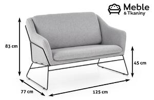 Halmar Fotel Soft 2 Xl Salon/Biuro/Pracownia Industrialny/Minimalistyczny/Loft Popielaty/Szary