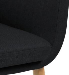 Krzesło Nora Antracyt tapicerowane