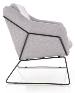 Halmar Fotel Soft 2 Xl Salon/Biuro/Pracownia Industrialny/Minimalistyczny/Loft Popielaty/Szary
