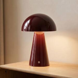 Lampa stołowa Nevijo Lindby, możliwość ściemniania, czerwony, salon / jadalnia, metal, nowoczesny