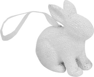 Mini wiszące zające wielkanocne Pailletti, 6 szt