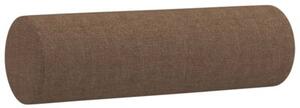 Sofa 2-osobowa z poduszkami, brÄ zowa, 140 cm, tkanina