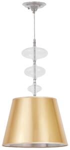 NOWOCZESNA LAMPA WISZĄCA ZŁOTO-PRZEZROCZYSTA VENEZIANA NEO W1