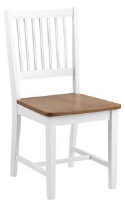 Krzesło Brisbane białe drewniane
