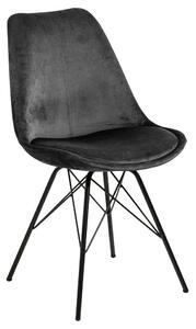 Krzesło Eris VIC szare tapicerowane