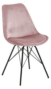 Krzesło Eris VIC różowe tapicerowane