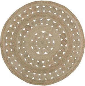 Okrągły ręcznie wykonany dywan z juty Shyam