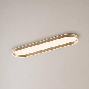 Lampa sufitowa Rylan Lucande, możliwość ściemniania, mosiężny / złoty, salon / jadalnia, metal, nowoczesny
