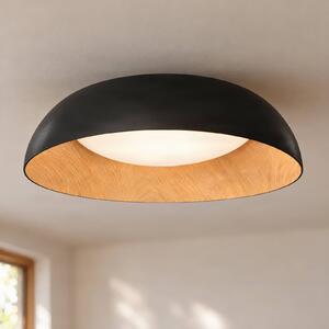 Lampa sufitowa Gracyn Lindby, możliwość ściemniania, czarny, salon / jadalnia, tworzywo sztuczne, nowoczesny