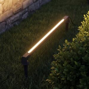 Lampa zewnętrzna LED Lindby Zavio, długość 50 cm, kolor antracytowy, stopień Zavio, czarny, aluminium, nowoczesny
