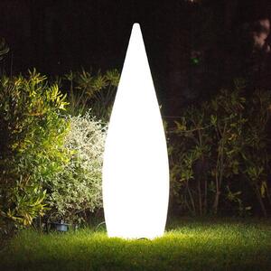 Lumisky Lampa tarasowa Classy, biała, E27, wysokość 120 cm, tworzywo sztuczne Classy, biały / opal, tworzywo sztuczne