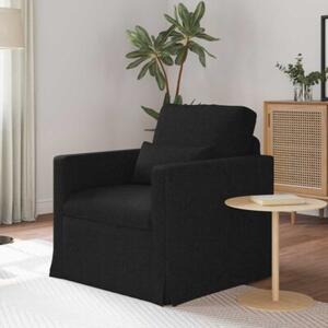 Nowoczesna sofa moduÅowa z ergonomicznej tkaniny w kolorze czarnym