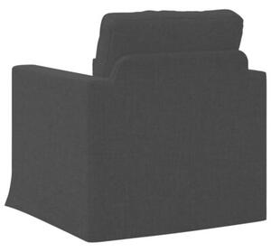 Nowoczesna sofa moduÅowa z ergonomicznej tkaniny w kolorze czarnym
