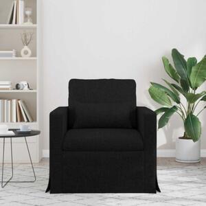 Nowoczesna sofa moduÅowa z ergonomicznej tkaniny w kolorze czarnym