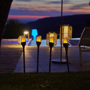 Lumisky Lampa z grotem ziemnym LED FARELY, czarna, wysokość 60 cm, zestaw 4 sztuk FARELY, czarny, tworzywo sztuczne, nowoczesny