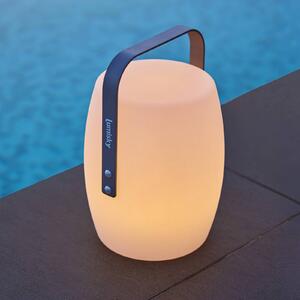 Lumisky Lampa stołowa LED z akumulatorem Lucy ROCK, biało-szara, wysokość 30 cm, CCT ROCK, biały / opal, tworzywo sztuczne, nowoczesny