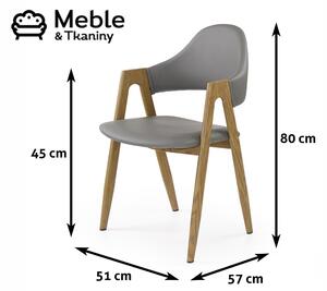 Halmar Krzesło K247 Kuchnia/Jadalnia/Salon/Biuro/Pracownia Klasyczny/Minimalistyczny Popiel/Dąb Miodowy