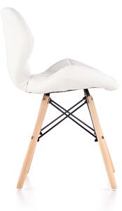 Halmar Krzesło K281 Kuchnia/Jadalnia/Salon/Biuro/Pracownia Nowoczesny/Minimalistyczny Biały/Buk