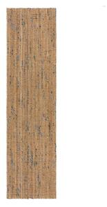Niebiesko-naturalny chodnik z juty tkany ręcznie 60x300 cm Jute Boucle Blue – Flair Rugs