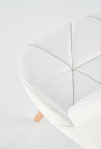 Halmar Krzesło K281 Kuchnia/Jadalnia/Salon/Biuro/Pracownia Nowoczesny/Minimalistyczny Biały/Buk