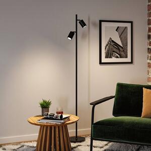 Paulmann Lampa stojąca Lirena, czarny, salon / jadalnia, metal, nowoczesny
