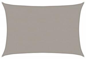 Żagiel przeciwsłoneczny, 160 g/m², jasnoszary, 5x7 m, hdpe