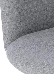 Krzesło Molto szare tapicerowane