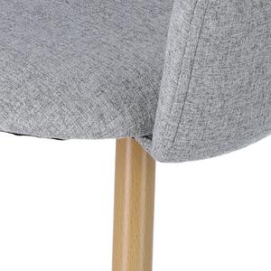 Krzesło Molto szare tapicerowane