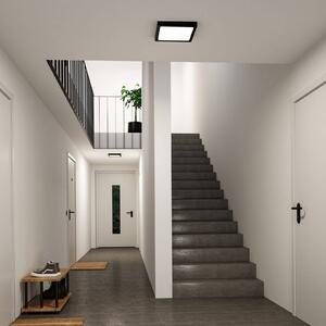 Paulmann Panel LED Abia 2, czarny, salon / jadalnia, tworzywo sztuczne, nowoczesny