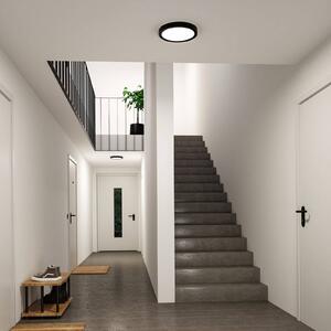 Paulmann Lampa sufitowa Abia 2, czarny, salon / jadalnia, tworzywo sztuczne, nowoczesny