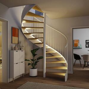 Paulmann Zestaw czujników MaxLED taśma Stair 5 m, 3 000 K, biały / opal, przedpokój, tworzywo sztuczne